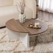 Orion salontafel Walnoot en Wit 90x60 cm Walnut White Melamine