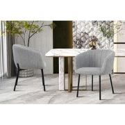 "Chair 'Sevilla' Fabric Light Grey" - 57 x  x 44.0 - Textiel