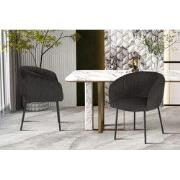 Stoel 'Sevilla' Corduroy Fabb Hyper 16 Grijs - 62 x  x 44 - Stof, Meta...