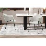 Stoel 'Hugo' Corduroy Lichtgrijs - 62 x  x 54.00 - Stof, Velours