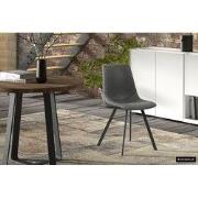 "Chair 'Oslo' PU Zwart" - 44 x  x 57 - Kunstleer, Metaal