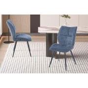 Stoel 'Faye' Stof Davis Perfect Harmony 77 Blauw