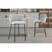 Tellerstoel 'Arthur' Stof Ote Belfast 41 Lichtgrijs - 51 x  x 53