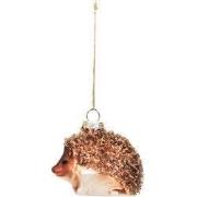 Xmas Hanger - Hedgehog - Glass - 7x5x6cm