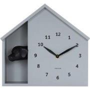 Wandklok Peeking Doggy - Grijs - 24.9x24.9x27cm