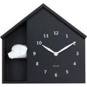 Wandklok Peeking Doggy - Zwart - 24.9x24.9x27cm