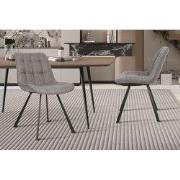 "Chair 'Ariba' Fabric Ote Montego 466 Grey" - 61 x  x 41 - Stof, Metaa...