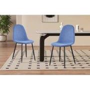 Stoel 'Boy' Fluweel Lichtblauw - 49 x  x 39.5 - Velours, Metaal