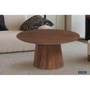 Salontafel 'Miguel' 80 cm Rond Mango hout Lichtbruin - 80 x  x 80