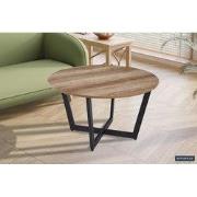 Salontafel 'Paso 3' Decor Oude Eik - 80 x  x 80 - MDF, Metaal