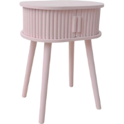 Side Table / Bedside Table - Light Pink  - MDF - 40x30x53cm