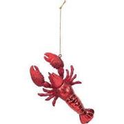 Christmas Decoration -  Christmas Hanger - Lobster  - Red -  Glass - 7...