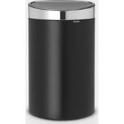Touch Bin New afvalemmer, 40 liter, kunststof binnenemmer - Matt Black