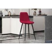 Tellerstoel 'Boy' Fluweel Bordeaux - 42 x  x 38 - Velours, Metaal