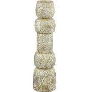 PTMD - Kandelaar Terrina - Beige - 14x14x50cm