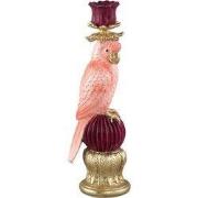 PTMD - Kandelaar Keyaan - Roze - 9x8.5x28cm