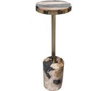 PTMD - Bijzettafel Mody - Zwart - 21x21x64cm