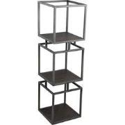 PTMD - Kast Nanci - Zwart - 33.5x33.5x115cm