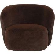 PTMD - Fauteuil Aphrodite - Bruin - 88x87x70cm