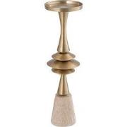 PTMD - Kandelaar Melinda - Goud - 11x11x37cm