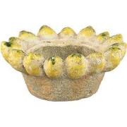 PTMD - Schaal Fruitsy - Geel - 25x25x10.5cm