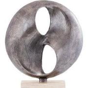 PTMD - Beeld Deuie - Zilver - 45x10x50cm