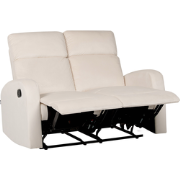 VERDAL  - Tweezitsbank handmatig verstelbaar - Off-white - Fluweel