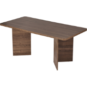 Eettafel met rechthoekig blad en 2 poten L180 cm - LOFT