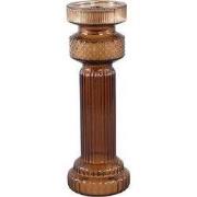 PTMD - Kandelaar Fadri - Bruin - 11.5x11.5x34.5cm