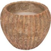 PTMD - Kaars Yasmeene - Bruin - 20x20x16cm