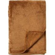 OWEN - plaid 130x160 cm -  fleece deken - heerlijk zacht - Tobacco Bro...