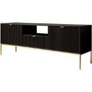 Meubella - TV-Meubel Navil 2 - Zwart - 154 cm