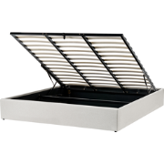 DINAN - Tweepersoonsbed - Lichtbeige - 180 x 200 cm - Polyester