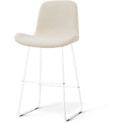 Nino-Fé barkruk cottonbeige - wit onderstel - 75 cm