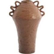 Light & Living - Vaas VOLCA - 25x20x35 cm - Bruin