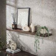 Wandplank Noa 120 cm Massief Acaciahout Drift Brown
