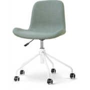 Nout-Fé bureaustoel saliegroen - wit onderstel