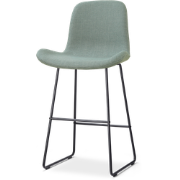 Nino-Fé barkruk saliegroen - zwart onderstel - 75 cm