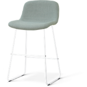 Nino-Mats barkruk saliegroen - wit onderstel - 65 cm