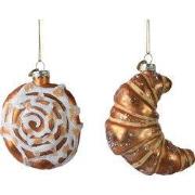 Ornament glas l4.6b7.6h11 cm mlt a2 kerst