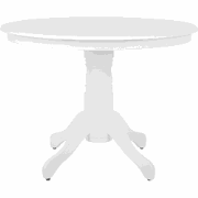 AKRON  - Ronde eettafel - Wit - 100 cm - MDF