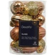 Eikel glas d3h4 cm brandy 12 st