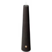 6 Geribte Kaars-zwart