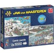 Puzzel xmas jan van haasteren break a leg 2x1000 st.