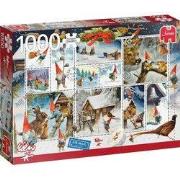 Puzzel xmas kerst met de kabouters 1000 st.