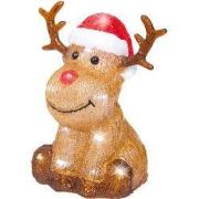 Led rendier l13b16h20cm20l brn/kwt