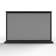 Spiegel Murano L zwart