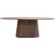 Eettafel Donkerbruin Mangohout - 180x100x76cm - Stijn