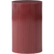 Asa houten bijzettafel bordeaux rood - Ø 31 cm