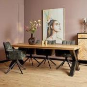 Starfurn - Eettafel Denver - Bruin - 100x220x76 cm
